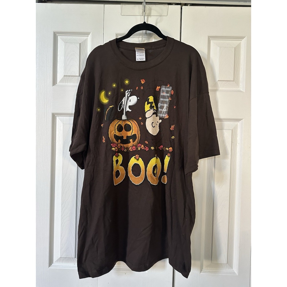 Peanuts BOO Snoopy Charlie Brown Woodstock Halloween Tee NWOT 2X